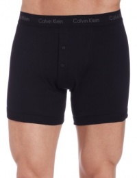 Calvin Klein Men's 2-Pack Button Fly Boxer Brief,Black,Large Calvin Klein Men's 2-Pack Button Fly Boxer Brief,Black,Large