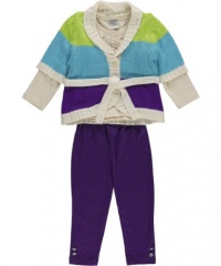 Real Love Cassandra 3-Piece Outfit - lime/aqua, 12 months Real Love Cassandra 3-Piece Outfit - lime/aqua, 12 months