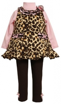 Bonnie Baby-girls Infant Leopard Print Fleece Legging Set Bonnie Baby-girls Infant Leopard Print Fleece Legging Set