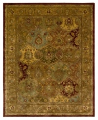 Make any space magnificent. Handcrafted in India, this Nourison rug spreads its lavish color and luxurious softness into your home. Sumptuously soft wool is hand-tufted and herbal-washed for an antique look and silk-like sheen. Make any space magnificent. Handcrafted in India, this Nourison rug spreads its lavish color and luxurious softness into your home. Sumptuously soft wool is hand-tufted and herbal-washed for an antique look and silk-like sheen.
