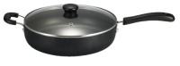 T-fal A9108274 Specialty Nonstick 5-Quart Jumbo Cooker with Glass Lid Fry Pan Dishwasher Safe Cookware, Black T-fal A9108274 Specialty Nonstick 5-Quart Jumbo Cooker with Glass Lid Fry Pan Dishwasher Safe Cookware, Black