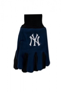 MLB New York Yankees Two-Tone Gloves, One Size MLB New York Yankees Two-Tone Gloves, One Size
