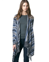 Go long this fall with this cozy knit cardigan enriched by a classic Fair Isle print. Go long this fall with this cozy knit cardigan enriched by a classic Fair Isle print.
