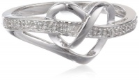 Sterling Silver Diamond Heart Ring (1/20 cttw, I-J Color, I3 Clarity) Sterling Silver Diamond Heart Ring (1/20 cttw, I-J Color, I3 Clarity)