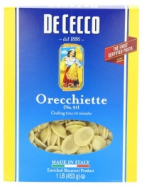 De Cecco Orecchiette, 16-Ounce Boxes (Pack of 5) De Cecco Orecchiette, 16-Ounce Boxes (Pack of 5)