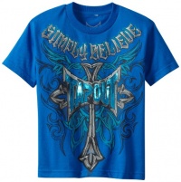 Tapout Boys 8-20 Crossed Out Short Sleeve Tee, Blue, Medium 10/12 Tapout Boys 8-20 Crossed Out Short Sleeve Tee, Blue, Medium 10/12