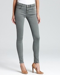 Made from an incredibly soft fabric for the utmost comfort and stretchability, these skinny-fit J Brand jeans arrive for fall in a chic grey wash to neutralize your everyday blues with a chic new hue. Made from an incredibly soft fabric for the utmost comfort and stretchability, these skinny-fit J Brand jeans arrive for fall in a chic grey wash to neutralize your everyday blues with a chic new hue.