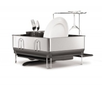 simplehuman Compact Steel Frame Dishrack, Grey simplehuman Compact Steel Frame Dishrack, Grey
