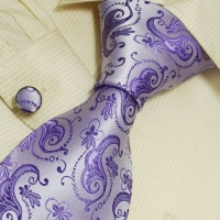 Purple Pattern Men Neck Ties Violet Florals Handmade Discount Silk Tie Cufflinks Set A1153 Purple Pattern Men Neck Ties Violet Florals Handmade Discount Silk Tie Cufflinks Set A1153