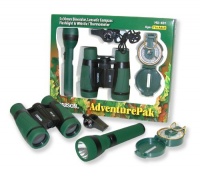 Carson Adventure Pak Containing 5x30 Binocular, Lensatic Compass, Flashlight, & Whistle/Thermometer Carson Adventure Pak Containing 5x30 Binocular, Lensatic Compass, Flashlight, & Whistle/Thermometer