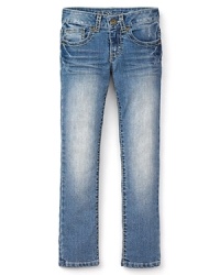GUESS Kids Girls' Foxy Skinny Ankle Jeans in Light Stone Wash - Sizes 7-16 GUESS Kids Girls' Foxy Skinny Ankle Jeans in Light Stone Wash - Sizes 7-16