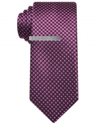 Steer away from standard stripes toward the updated pattern of this Alfani RED patterned tie. Steer away from standard stripes toward the updated pattern of this Alfani RED patterned tie.