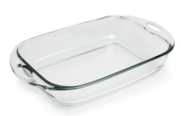 Anchor Hocking Premium 3 Quart Baking Dish, Crystal Clear Anchor Hocking Premium 3 Quart Baking Dish, Crystal Clear