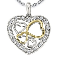 Ze Sterling Silver Diamond Antiqued Heart Locket. 18 Sterling Silver Chain Ze Sterling Silver Diamond Antiqued Heart Locket. 18 Sterling Silver Chain