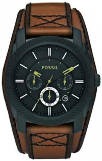 Fossil FS4616 Machine Cuff Leather Watch Desert Sand with Black Fossil FS4616 Machine Cuff Leather Watch Desert Sand with Black