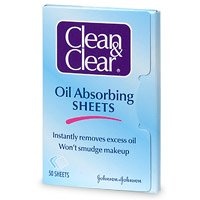 Clean & Clear Oil-Absorbing Sheets, 50-Count Sheets (Pack of 4)