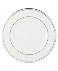 A Lenox classic, the Federal Platinum salad plate adds a luxurious note to your table in exquisite white bone china with platinum trim. Coordinating Debut Platinum crystal stemware adds the finishing flourish. A Lenox classic, the Federal Platinum salad plate adds a luxurious note to your table in exquisite white bone china with platinum trim. Coordinating Debut Platinum crystal stemware adds the finishing flourish.