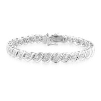 0.50 Carat tw Diamond Tennis Bracelet in Sterling Silver 0.50 Carat tw Diamond Tennis Bracelet in Sterling Silver