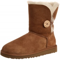 UGG Australia Women's Bailey Button Short Boots, 6, Chestnut UGG Australia Women's Bailey Button Short Boots, 6, Chestnut