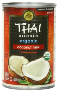 Thai Kitchen Organic Coconut Milk Unsweetened , 13.66-Ounce (Pack of 6)