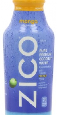 ZICO Pure Premium Coconut Water, Mango, 14 Ounce Bottles (Pack of 12) ZICO Pure Premium Coconut Water, Mango, 14 Ounce Bottles (Pack of 12)