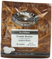Baronet Coffee Creme Brulee Medium Roast (140 g), 18-Count Coffee Pods