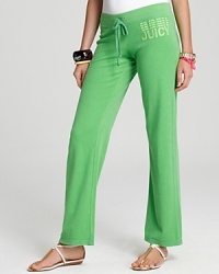 Juicy Couture Satin Stitch Embroidered Original Leg Pant Juicy Couture Satin Stitch Embroidered Original Leg Pant