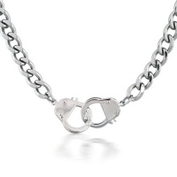 Bling Jewelry 50 Shades of Grey Inspired Fetish Mens Handcuff Steel Chain 20in