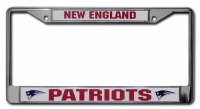Rico New England Patriots Chrome License Plate Frame Rico New England Patriots Chrome License Plate Frame