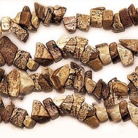 Desert Jasper Stone Chips Beads Yellow Brown 7mm/35 Inch Desert Jasper Stone Chips Beads Yellow Brown 7mm/35 Inch