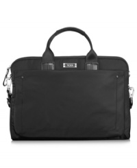 Tech it out! Step out in style & pack fun, personality & lightweight convenience into your every errand. Featuring interior media & accessory pockets, along with a protected laptop area, this bag is a dependable pick for meetings, errands and getting around town with all of your essentials. 5-year warranty. Tech it out! Step out in style & pack fun, personality & lightweight convenience into your every errand. Featuring interior media & accessory pockets, along with a protected laptop area, this bag is a dependable pick for meetings, errands and getting around town with all of your essentials. 5-year warranty.