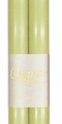 Entertaining with Caspari 10-Inch Taper Dripless, Smokeless, Unscented Candles, Moss Green, Box of 12 Entertaining with Caspari 10-Inch Taper Dripless, Smokeless, Unscented Candles, Moss Green, Box of 12