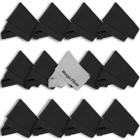 (13 Pack) MagicFiber Microfiber Cleaning Cloths - For Tablets, Lenses, and Other Delicate Surfaces (12 Black, 1 Grey) (13 Pack) MagicFiber Microfiber Cleaning Cloths - For Tablets, Lenses, and Other Delicate Surfaces (12 Black, 1 Grey)