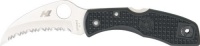 Spyderco Tasman Salt Rust Free Serrated Edge Knife, Black Spyderco Tasman Salt Rust Free Serrated Edge Knife, Black