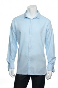 Alfani Red Men's Light Blue Button Down Shirt Alfani Red Men's Light Blue Button Down Shirt