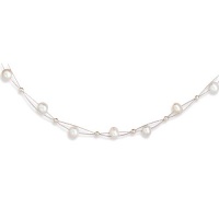 16 Inch 2 Strand with Cultured Freshwater Pearl Necklace