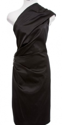 Eliza J Women's One Shoulder Rouched Dress With Beading At Side Eliza J Women's One Shoulder Rouched Dress With Beading At Side