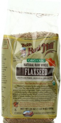 Bob's Red Mill Organic Whole Flaxseed Brown, 24-Ounce Packages (Pack of 4) Bob's Red Mill Organic Whole Flaxseed Brown, 24-Ounce Packages (Pack of 4)