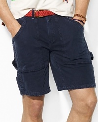 The rugged Painter short is crafted from durable cotton twill with hints of paint splatters for the look of a well-worn favorite. The rugged Painter short is crafted from durable cotton twill with hints of paint splatters for the look of a well-worn favorite.