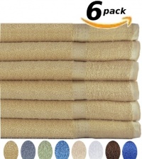 6 Cotton Bath Towel 27 x 54 400gm - Champagne 6 Cotton Bath Towel 27 x 54 400gm - Champagne