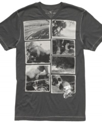 It's never about the destination. This t-shirt from Marc Ecko Cut & Sew gives you great style for when you are on-the-go. It's never about the destination. This t-shirt from Marc Ecko Cut & Sew gives you great style for when you are on-the-go.