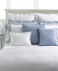 Lauren Ralph Lauren Lauren Suite Paisley King Flat Sheet - White/cream Cuff Lauren Ralph Lauren Lauren Suite Paisley King Flat Sheet - White/cream Cuff