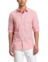 Kenneth Cole Men's End On Shirt With Grommets Kenneth Cole Men's End On Shirt With Grommets