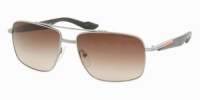 Prada Sport 51MS 5AV6S1 Gunmetal 51MS Aviator Sunglasses Lens Category 3 Prada Sport 51MS 5AV6S1 Gunmetal 51MS Aviator Sunglasses Lens Category 3