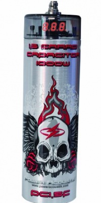 Power Acoustik PC1.5F 1.5 Farad Digital Power Capacitor Power Acoustik PC1.5F 1.5 Farad Digital Power Capacitor