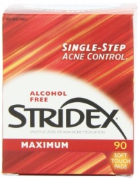 Stri-Dex Medicated Pads, Maximum Strength, 90-Count Containers, (Pack of 3)