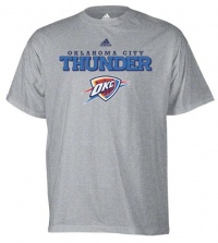 Oklahoma City Thunder Grey adidas True T-Shirt Oklahoma City Thunder Grey adidas True T-Shirt