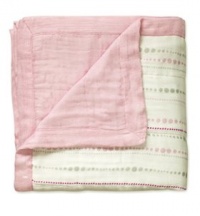 Aden + Anais Bamboo Dream Blanket Tranquility - Beads and Solid Rose 9300