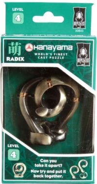 BePuzzled Hanayama Cast Metal Brainteaser Puzzles - Hanayama Radix Puzzle (Level 4)