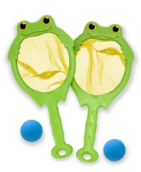 Ready to catch a fly ball? Grab a Froggy net and get hoppin'! Cheerful features and bright colors will have children smiling right along with Froggy as they play. This exciting set encourages motor skills, hand-eye coordination and social skills. Ready to catch a fly ball? Grab a Froggy net and get hoppin'! Cheerful features and bright colors will have children smiling right along with Froggy as they play. This exciting set encourages motor skills, hand-eye coordination and social skills.